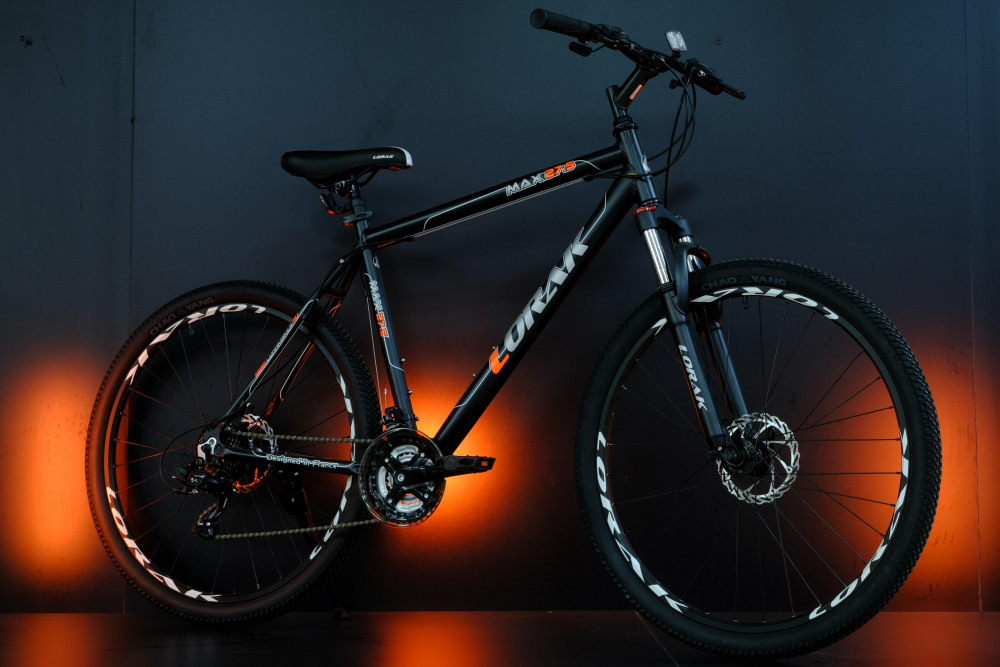 Lorak MAX 27,5 Матовый Чёрный/Оранжевый 21р (на рост 183-190)