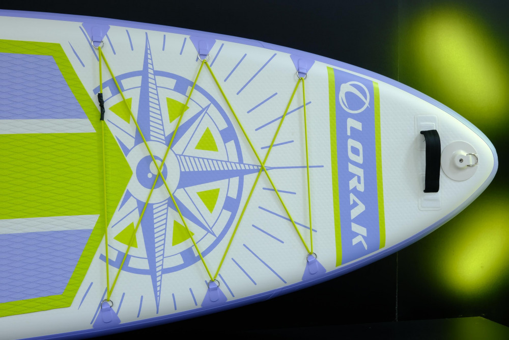 Сапборд Lorak 913 (350*84*15) сиренево-зелёный, код 77913